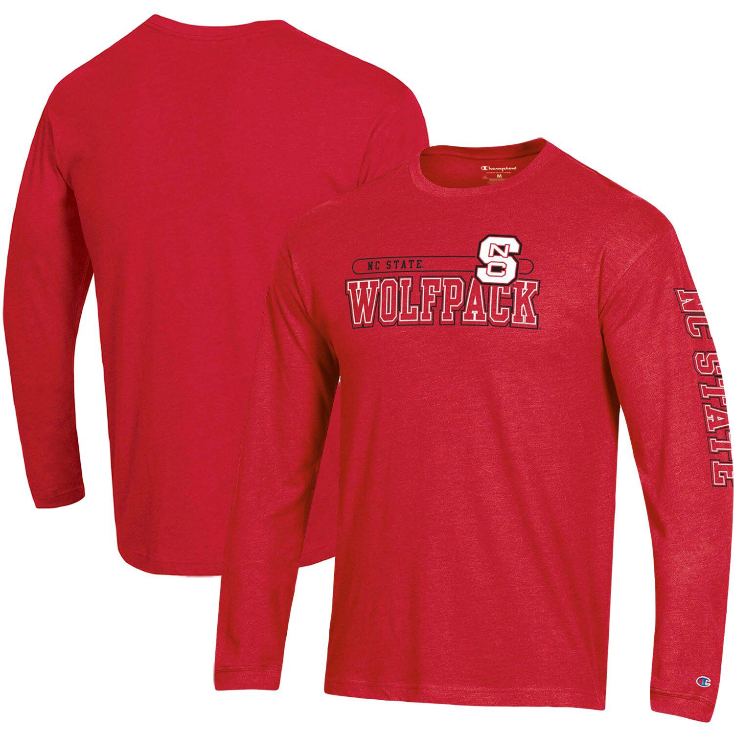 long sleeve red champion shirt