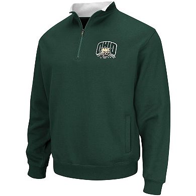 Men's Colosseum Green Ohio Bobcats Tortugas Logo Quarter-Zip Jacket