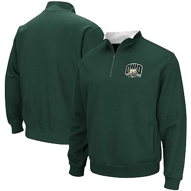 Men's Colosseum Green Ohio Bobcats Tortugas Logo Quarter-Zip Jacket