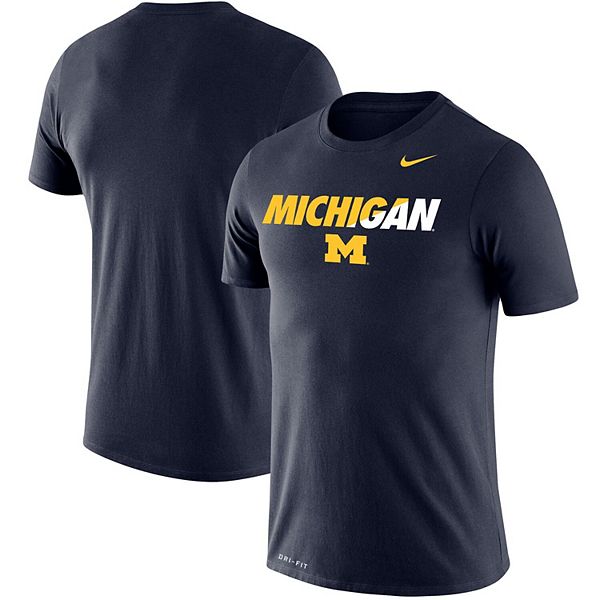 Men's Nike Navy Michigan Wolverines Big & Tall Legend Big Logo ...
