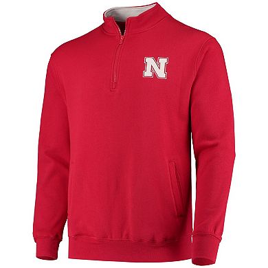 Men's Colosseum Scarlet Nebraska Huskers Tortugas Logo Quarter-Zip Jacket