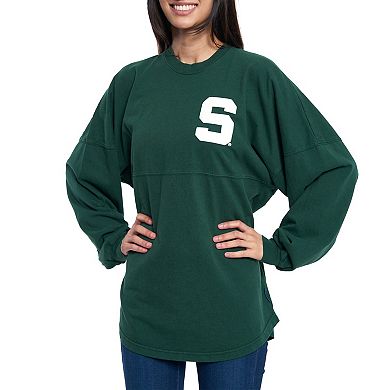 Women's Green Michigan State Spartans Loud n Proud Spirit Jersey T-Shirt