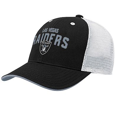 Youth Black Las Vegas Raiders Core Lockup Snapback Hat