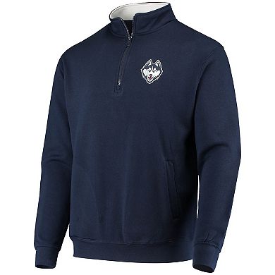 Men's Colosseum Navy UConn Huskies Tortugas Logo Quarter-Zip Jacket
