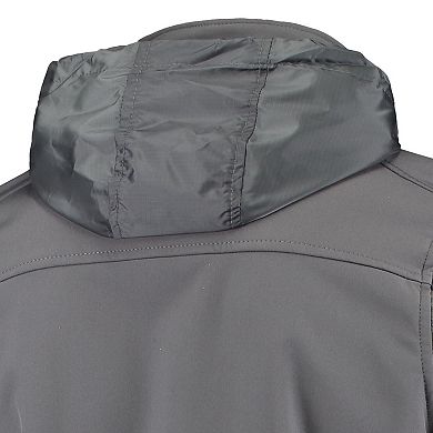 Men's Dunbrooke Graphite Cleveland Browns Circle Zephyr Softshell Full-Zip Jacket