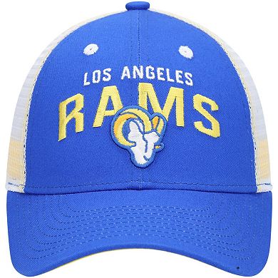 Youth Royal/White Los Angeles Rams Core Lockup Adjustable Hat