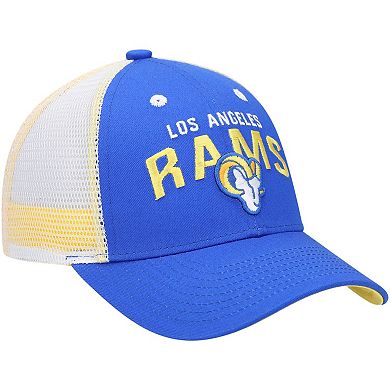Youth Royal/White Los Angeles Rams Core Lockup Adjustable Hat