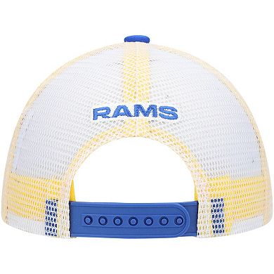 Youth Royal/White Los Angeles Rams Core Lockup Adjustable Hat