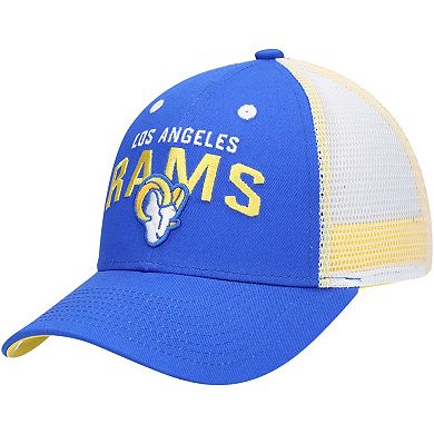 Youth Royal/White Los Angeles Rams Core Lockup Adjustable Hat
