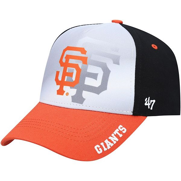 Youth '47 Gray/Black San Francisco Giants Offset Adjustable Hat