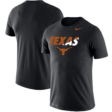 Men's Nike Black Texas Longhorns Big & Tall Legend Big Logo Performance T-Shirt