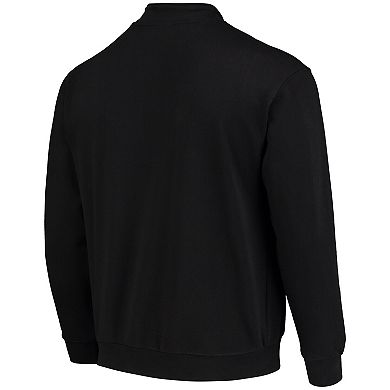 Men's Colosseum Black West Virginia Mountaineers Tortugas Logo Quarter-Zip Jacket