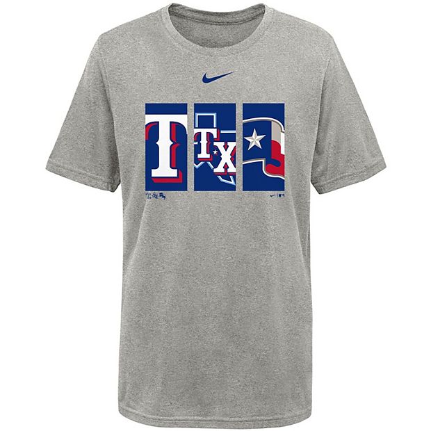 Nike Men's Texas Rangers Gray Icon Legend Performance T-Shirt