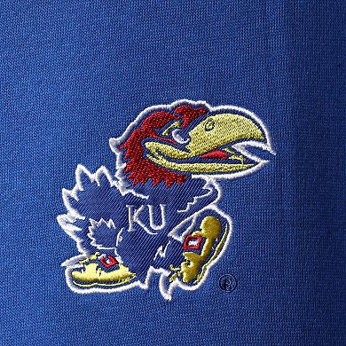 Men's Colosseum Royal Kansas Jayhawks Tortugas Logo Quarter-Zip Jacket
