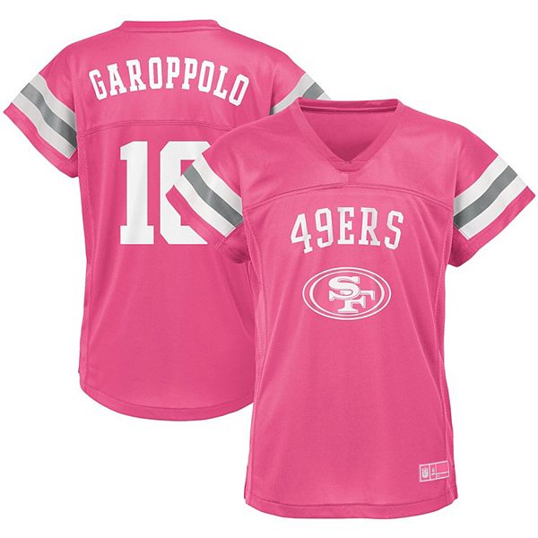 Girls Youth Jimmy Garoppolo Pink San Francisco 49ers Fashion Fan