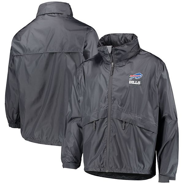 Men's Dunbrooke Graphite Buffalo Bills Circle Sportsman Waterproof Packable  Full-Zip Jacket