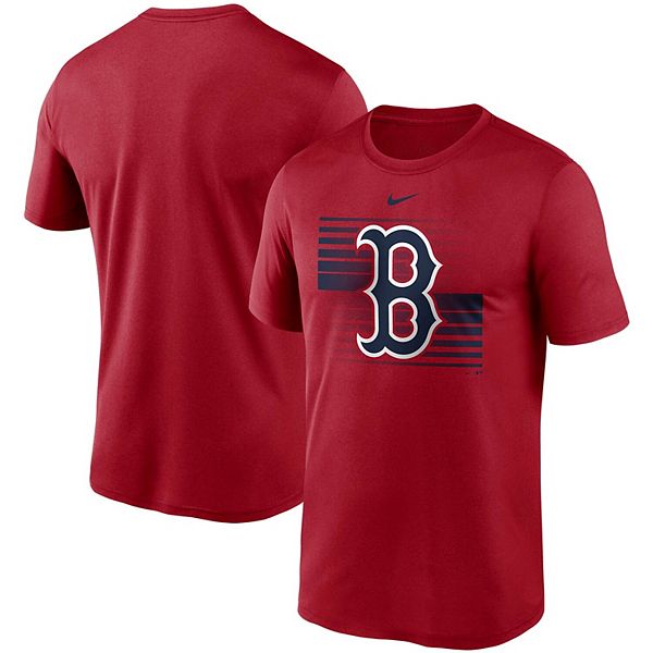 Men's Boston Red Sox Nike Red Split Fade Legend Performance T-Shirt