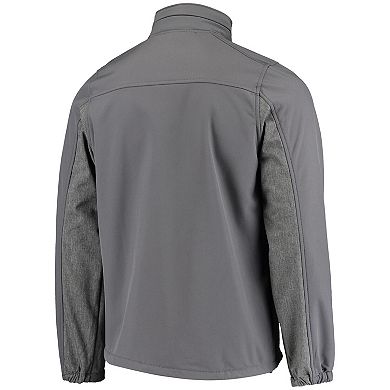 Men's Dunbrooke Graphite Philadelphia Eagles Circle Zephyr Softshell Full-Zip Jacket