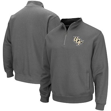 Men's Colosseum Charcoal UCF Knights Tortugas Logo Quarter-Zip Pullover Jacket