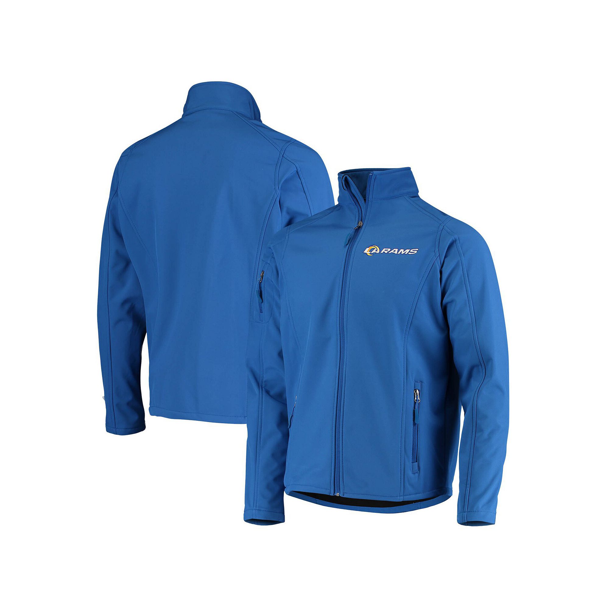 Mens Dunbrooke Royal Los Angeles Rams Sonoma Softshell Full-Zip Jacket, Si
