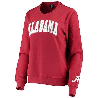 Women's Colosseum Crimson Alabama Crimson Tide Campanile Pullover Sweatshirt