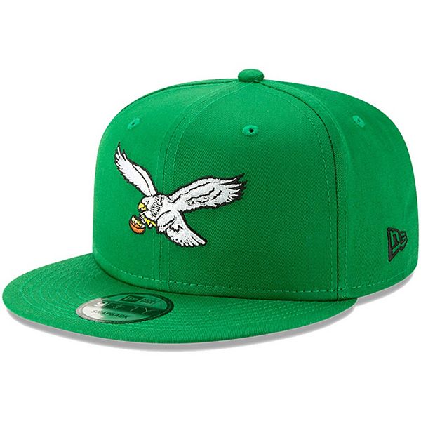 Men's New Era Kelly Green Philadelphia Eagles Throwback 9FIFTY