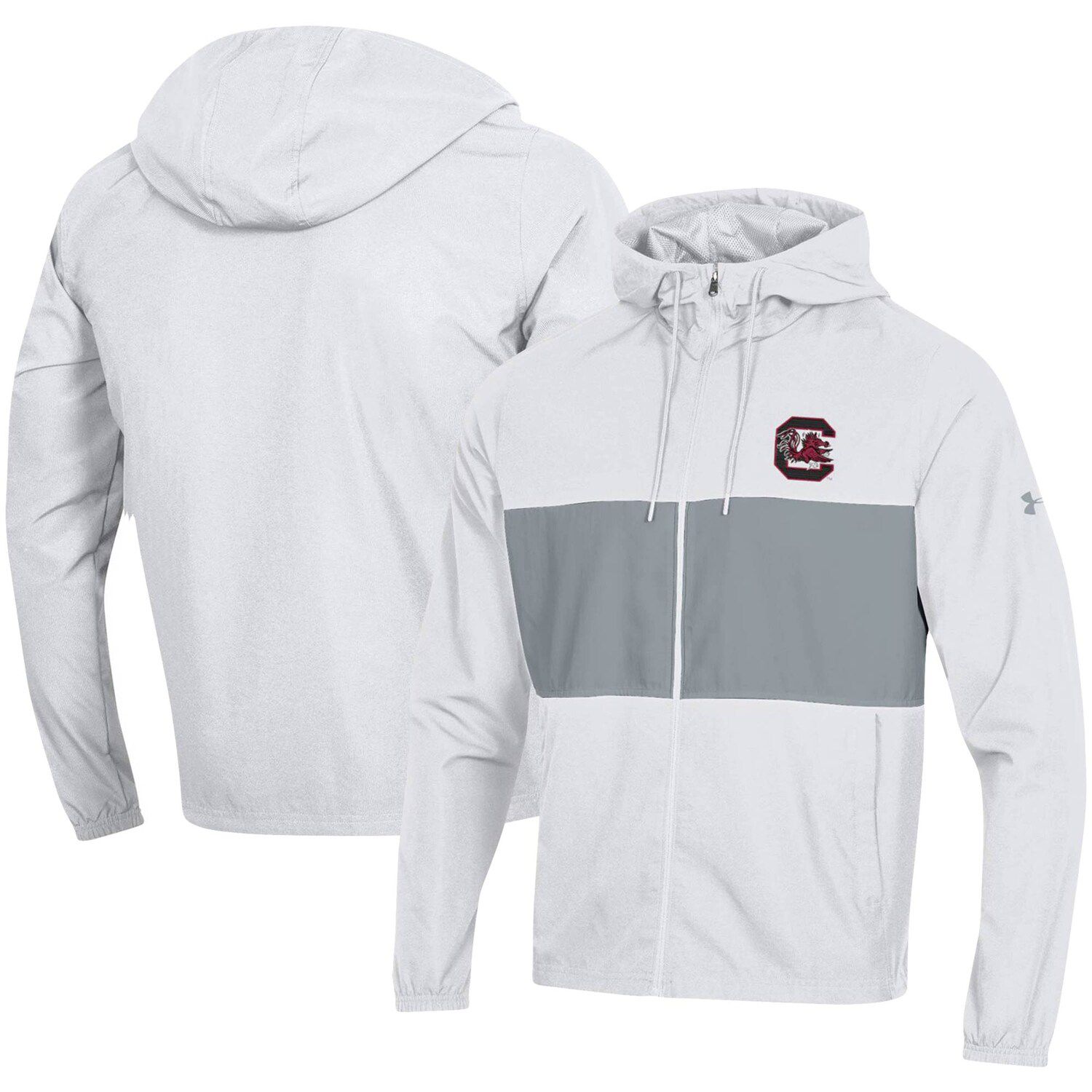 white under armour windbreaker