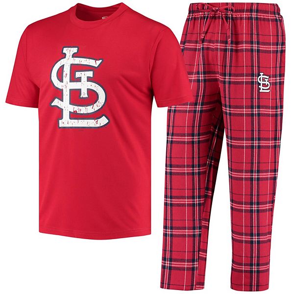 Men's Concepts Sport Red/Navy St. Louis Cardinals Ethos T-Shirt & Pants ...