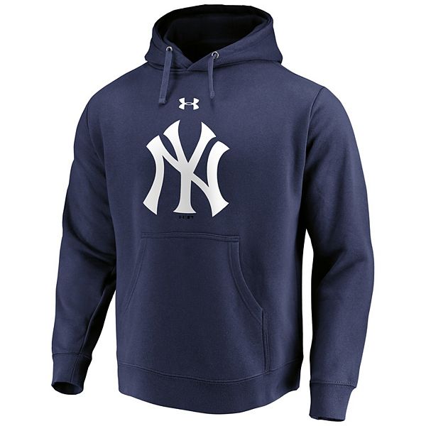 New York Yankees New Era Sleeveless Pullover Hoodie - Navy