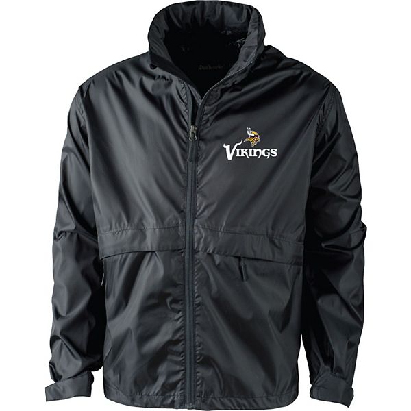 Men S Dunbrooke Black Minnesota Vikings Circle Sportsman Waterproof Packable Full Zip Jacket