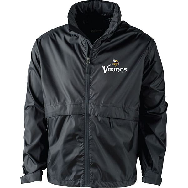 Men's Dunbrooke Black Minnesota Vikings Circle Sportsman Waterproof  Packable Full-Zip Jacket