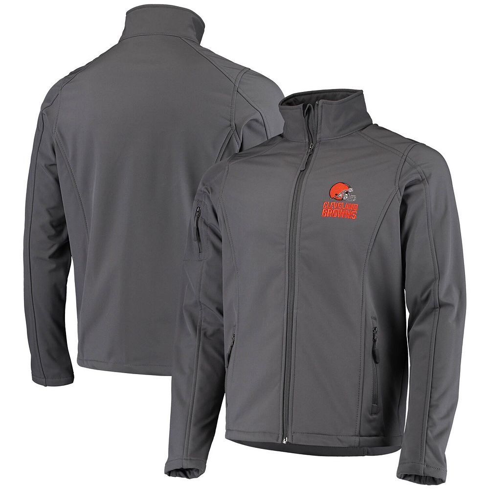 Men's Dunbrooke Charcoal Cleveland Browns Sonoma Softshell Full