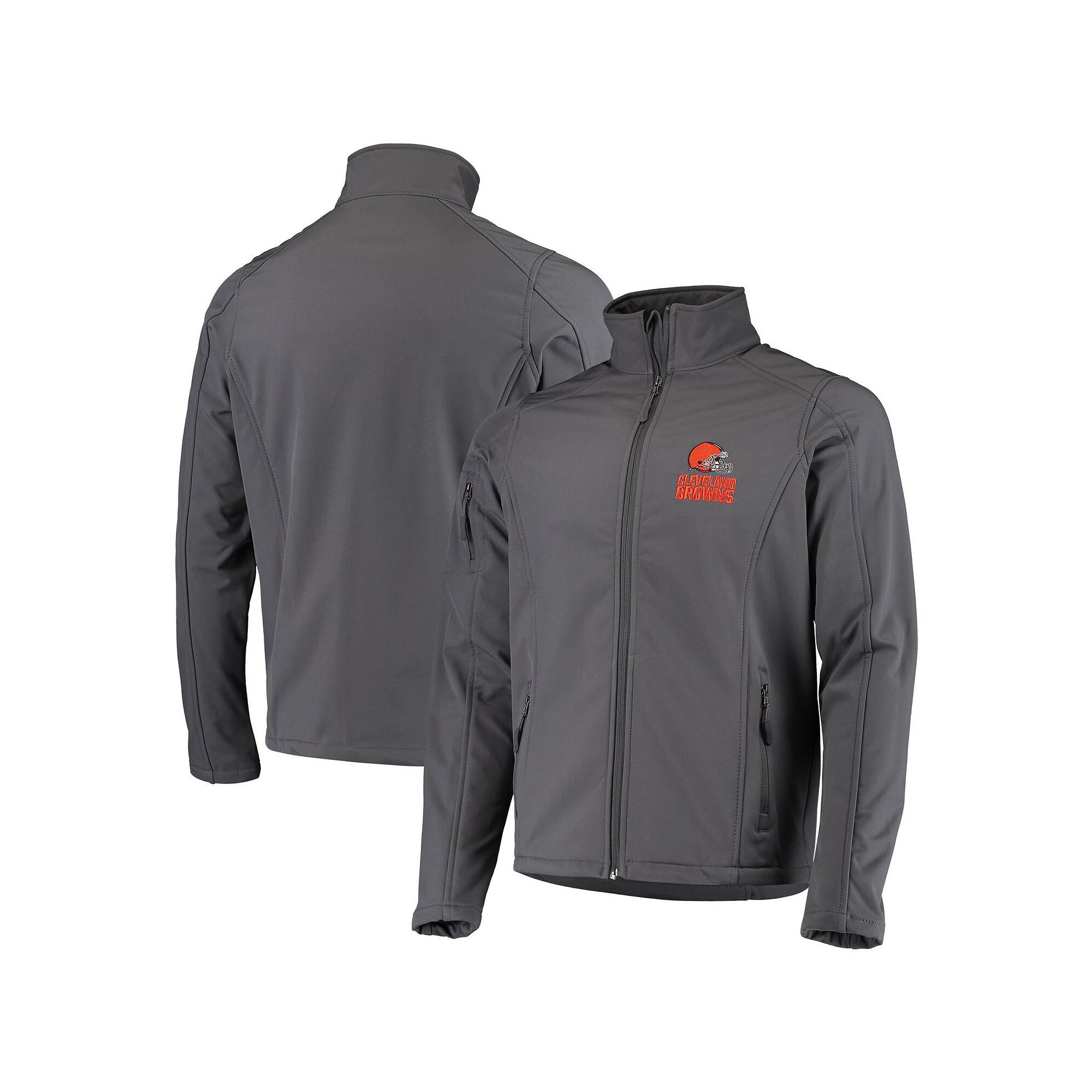 Mens Dunbrooke Charcoal Cleveland Browns Sonoma Softshell Full-Zip Jacket,