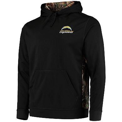 Men's Dunbrooke Black/Realtree Camo Los Angeles Chargers Logo Ranger Pullover Hoodie
