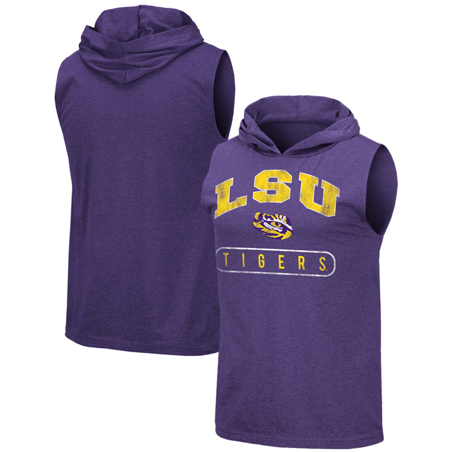 lsu sleeveless hoodie