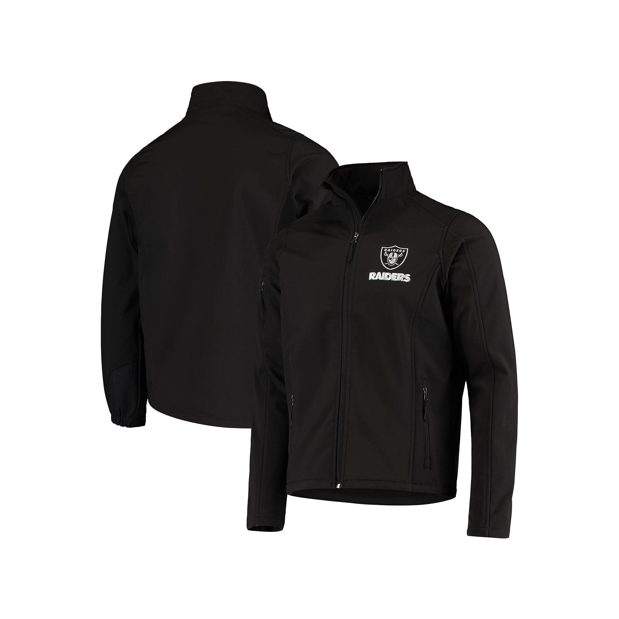 Mens Dunbrooke Black Las Vegas Raiders Sonoma Softshell Full-Zip Jacket, S
