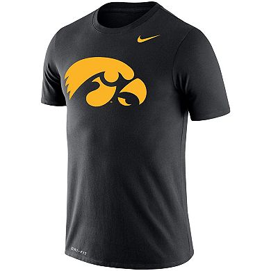 Men's Nike Black Iowa Hawkeyes Big & Tall Legend Primary Logo Performance T-Shirt