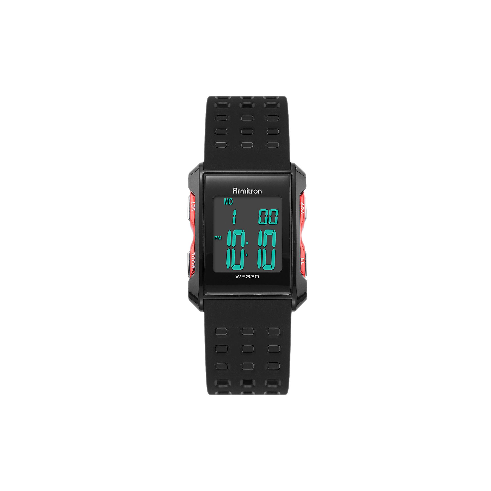 Armitron Mens Digital Chronograph Watch - 40/8177RED, Size: Medium, Black