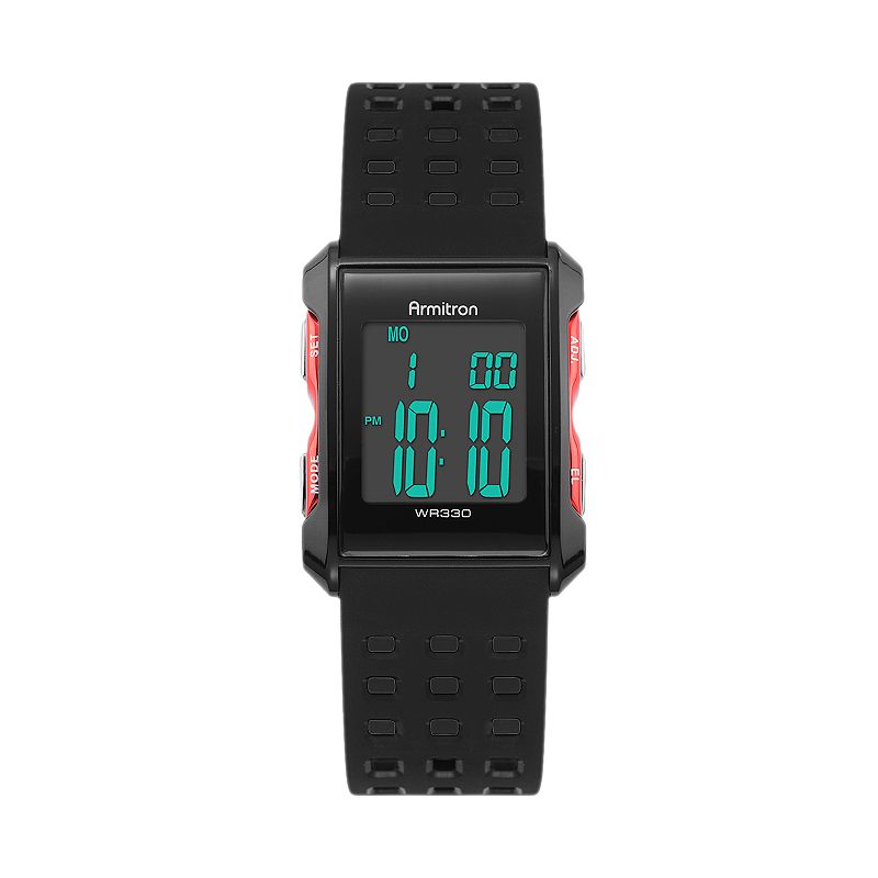 Armitron Men's Digital Chronograph Watch - 40/8177RED, Size: Medium, Black
