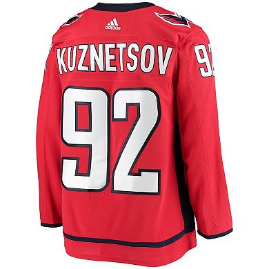 Men's adidas Evgeny Kuznetsov Red Washington Capitals Home Authentic Player Jersey