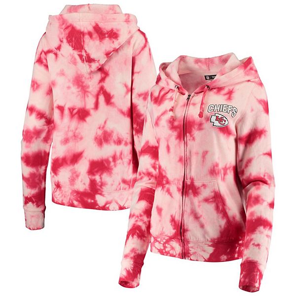 New Era Kansas City Chiefs Women's Tie Dye Hoodie Sweatshirt 22 / L