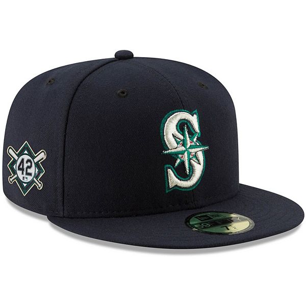 AUTHENTIC Seattle Mariners navy New Era 59Fifty Cap 
