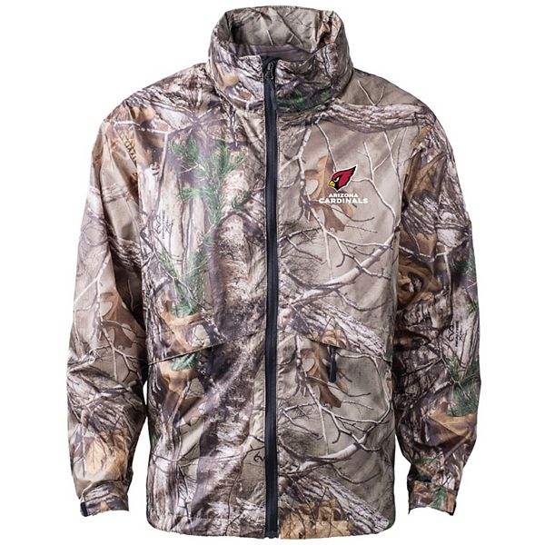 Men s Dunbrooke Realtree Camo Arizona Cardinals Circle Sportsman Waterproof Packable Full Zip Jacket