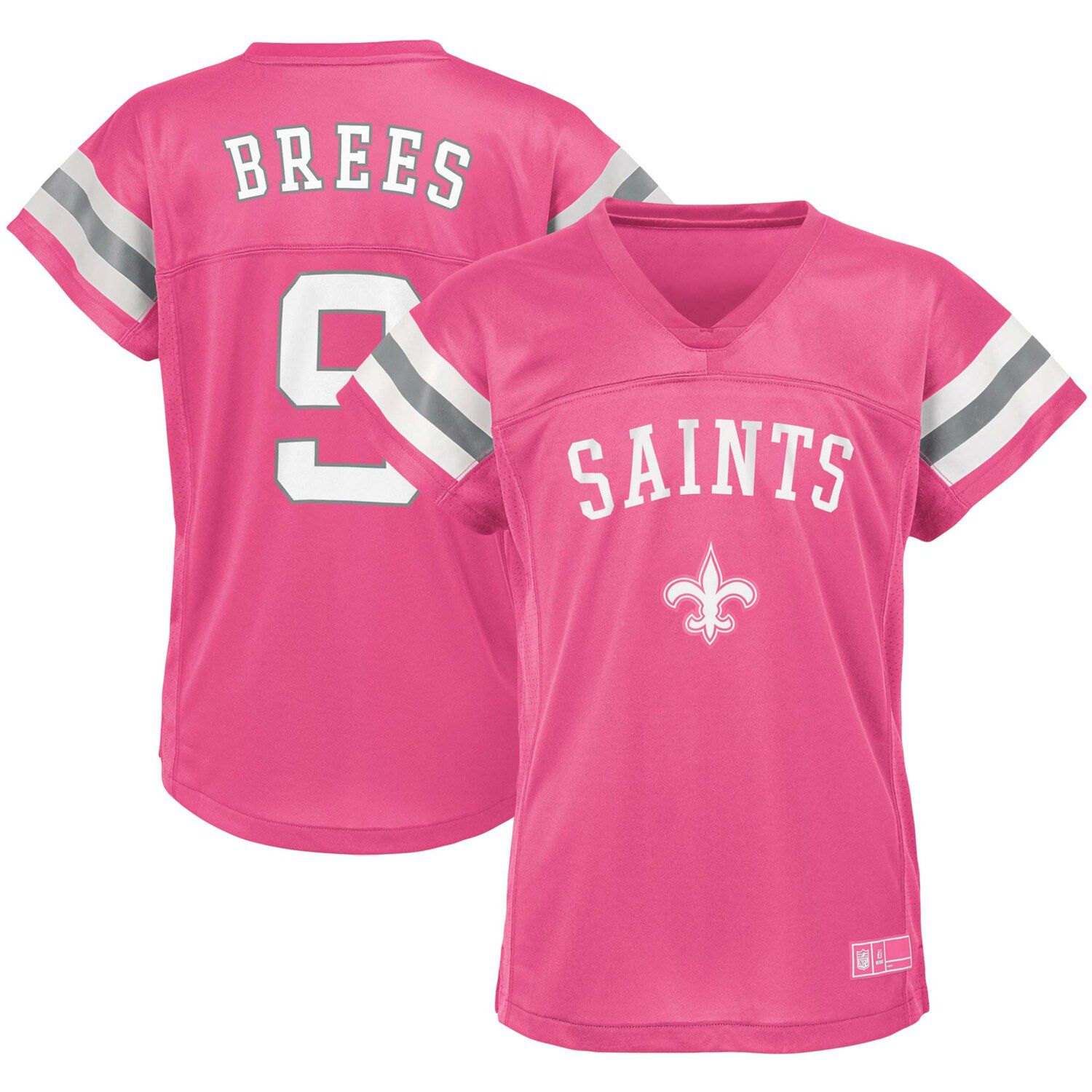 pink drew brees jersey