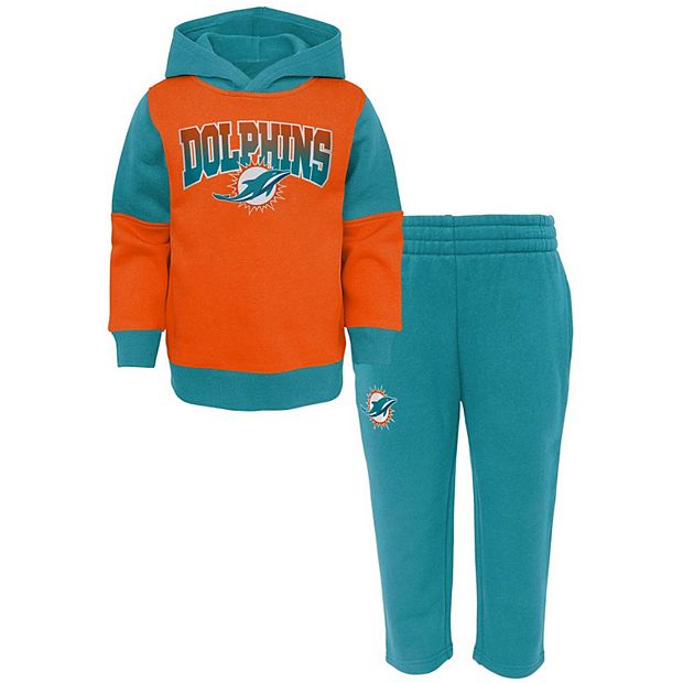 Miami Dolphins Men's Sweatsuit 2 Piece Outfit Sweatshirt Jogger Pants Suit  Gift