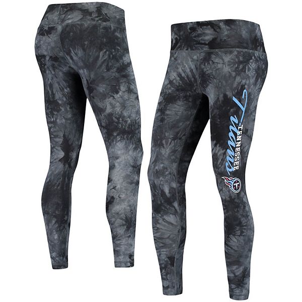 Women's Concepts Sport Black Tennessee Titans Burst Tie Dye Leggings Size: Large