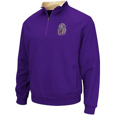 Men's Colosseum Purple James Madison Dukes Tortugas Logo Quarter-Zip Jacket