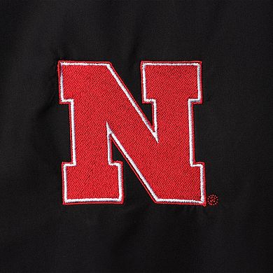 Women's Black Nebraska Huskers Rain Half-Zip Jacket