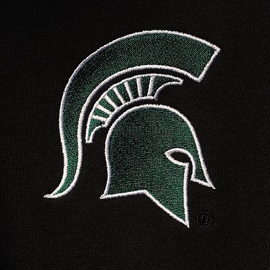 Men's Colosseum Black Michigan State Spartans Tortugas Logo Quarter-Zip Jacket