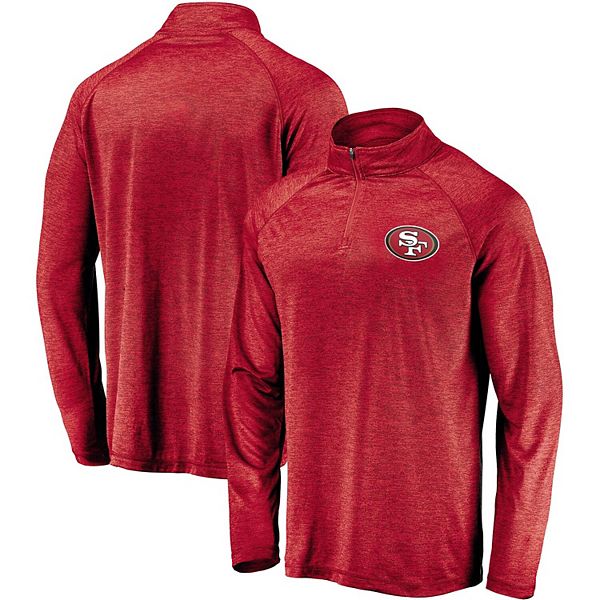 Women's Fanatics Branded Scarlet San Francisco 49ers Plus Size Primary Logo  Long Sleeve T-Shirt